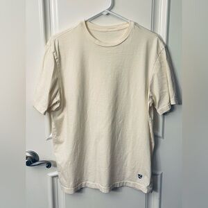 Cremieux Men's Cream Short Sleeve T-Shirt